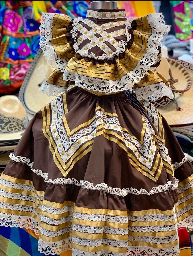 Escaramuza Charra. Mexican Dress. Custom Made order for ages: 8-12 image 2