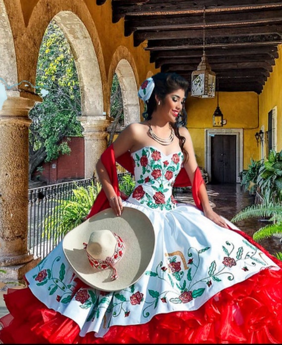 Items similar to Charra Mexicana Inspired Quincea era 
