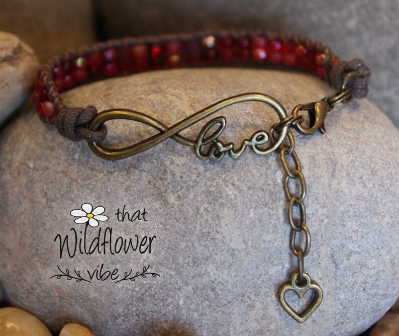 Eternity Love Wrap Bracelet Eternity Bracelet Love Bracelet Etsy