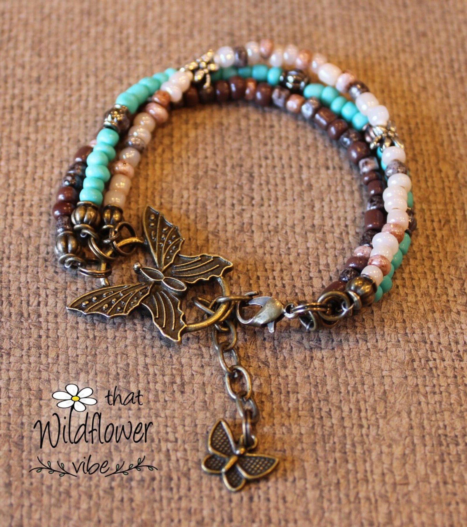 Turquoise butterfly bracelet Clearance
