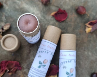 Lip balm Rose infused lip balm -Beeswax lip balm -Natural lip balm - Zero waste - organic lip balm - skincare beeswax -  honey - Gift