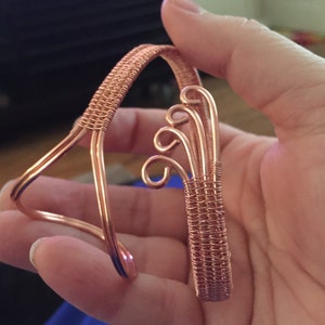 Thumb Wrap Copper Bracelet