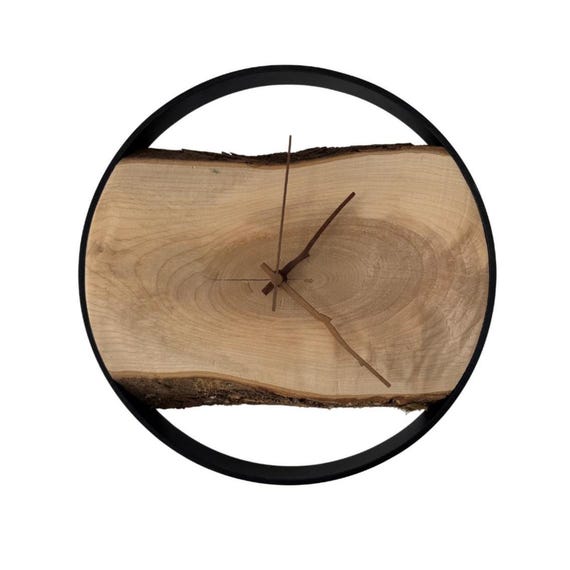 Maple wall clock 30 cm unique piece
