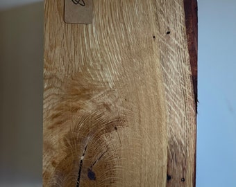 High-quality handmade oak wall lamp with LEDs as a single piece "No. 8"