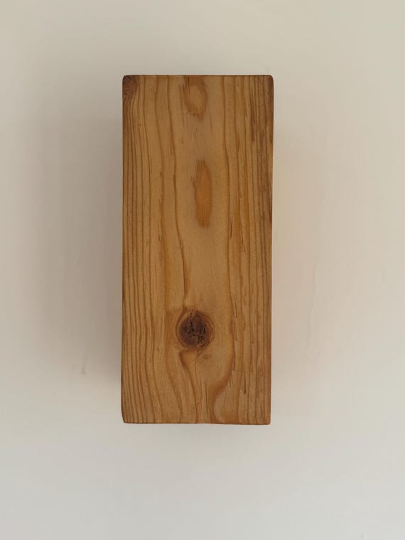 High-quality handcrafted old wood wall lamp with LEDs as a unique piece "No. 520"
