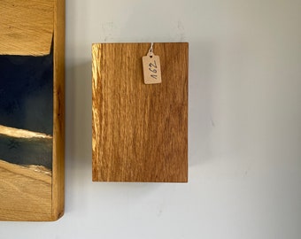 High-quality handcrafted oak wall light with LEDs as a unique item "No. 162"