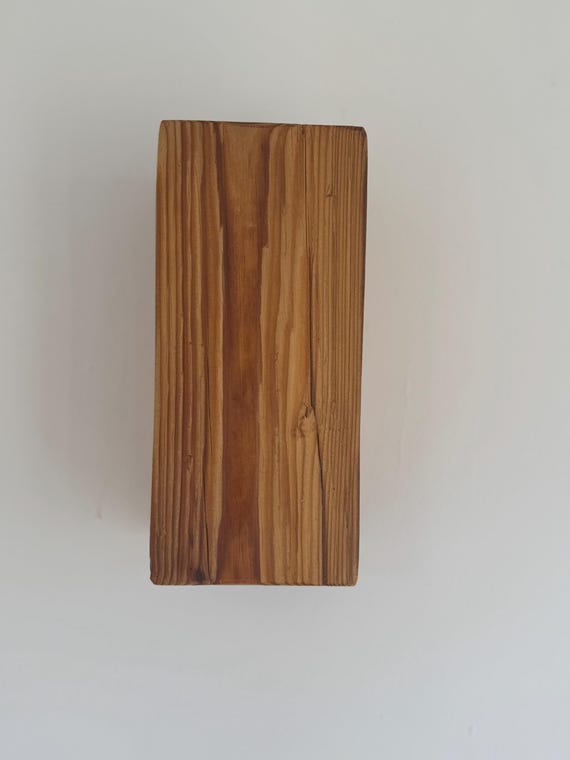High-quality handcrafted old wood wall lamp with LEDs as a unique piece "No. 518"