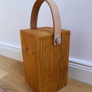 Door stop oak 20 cm solid rustic