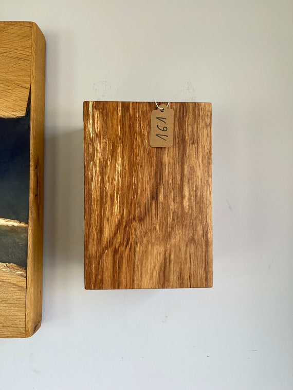 High-quality handcrafted oak wall light with LEDs as a unique piece "No. 161"