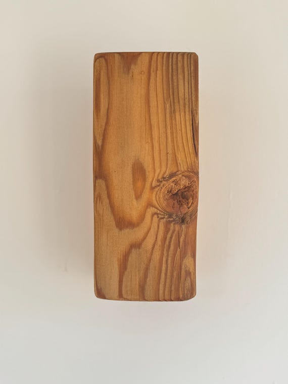 High-quality handcrafted old wood wall lamp with LEDs as a unique piece "No. 519"