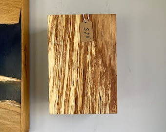 High-quality handcrafted oak wall light with LEDs as a unique item "No. 165"