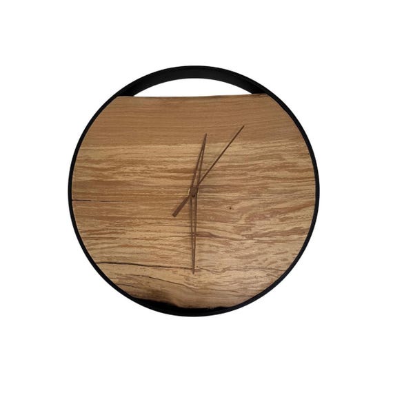 Beech wall clock 30 cm unique piece