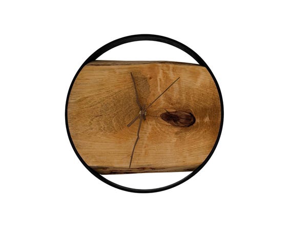 Birch wall clock 30 cm unique piece