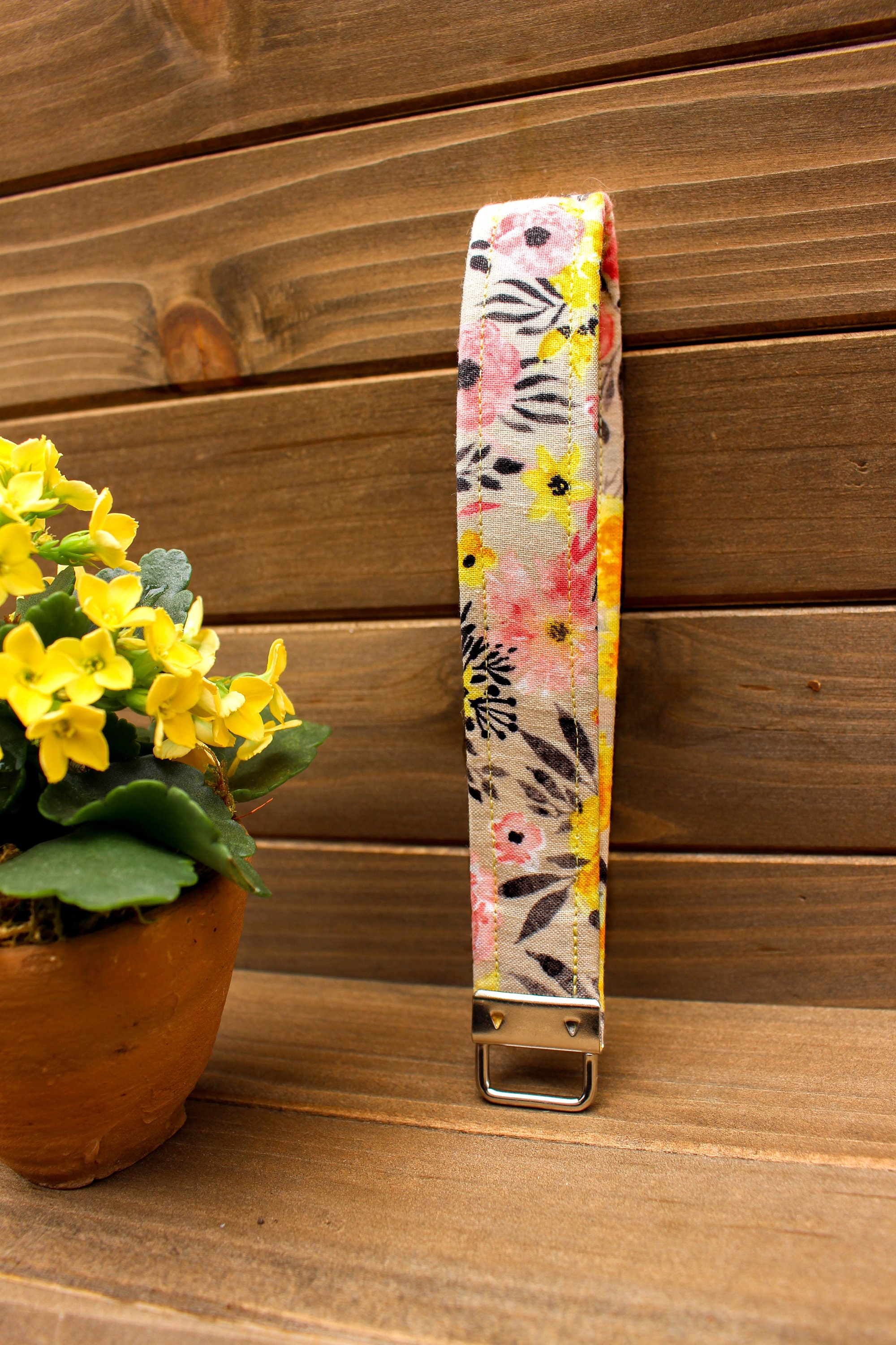 Floral Key FOB Floral Key Chain Spring Key FOB Spring Key Etsy