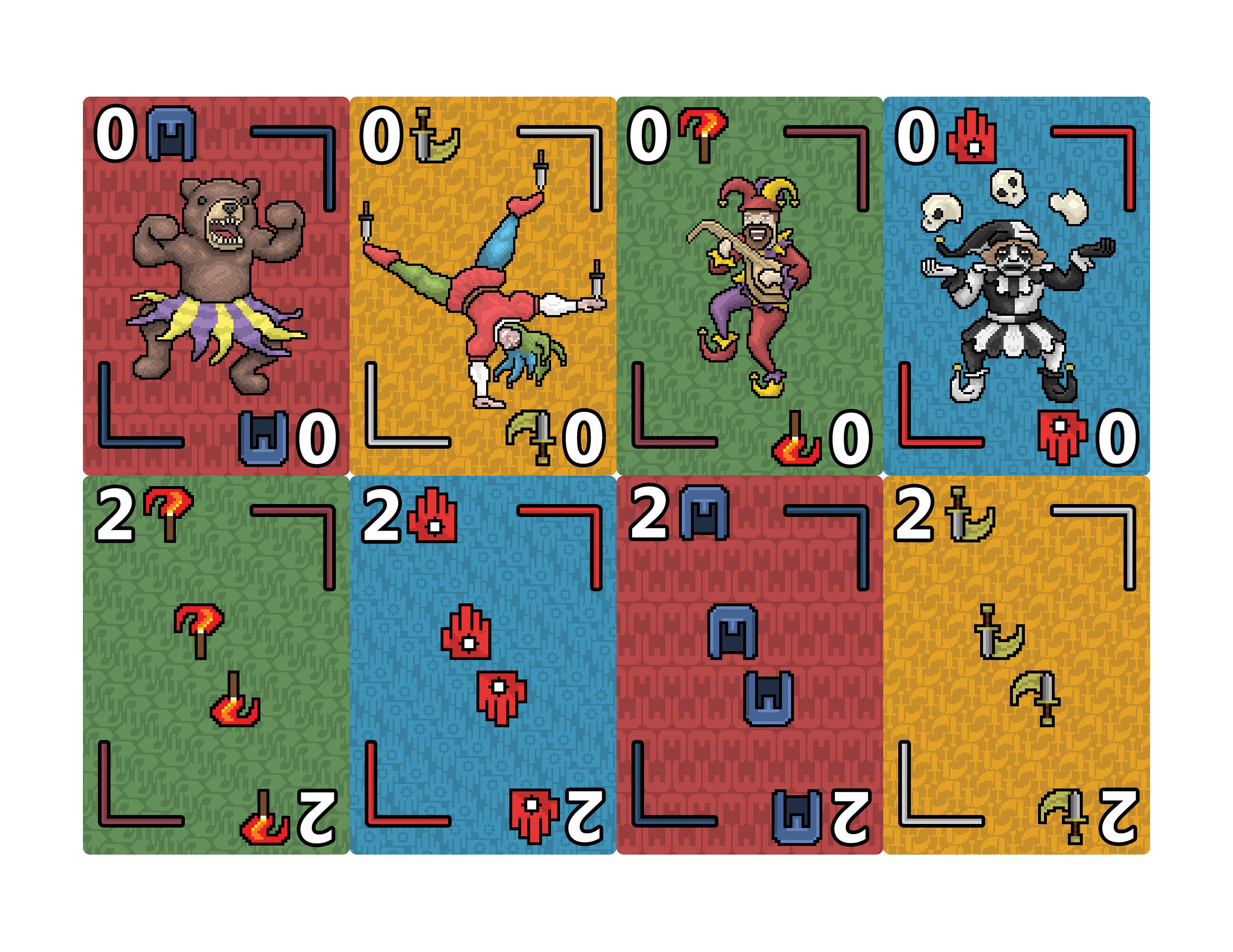Puzzle Dungeon Solitaire Card Game Print and Play Letter Size 