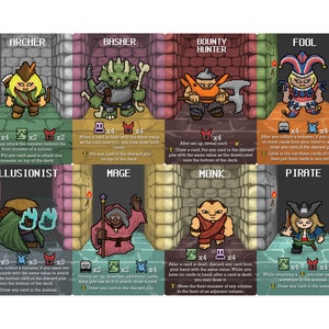 Puzzle Dungeon Solitaire Kartenspiel Print and Play Letter Size