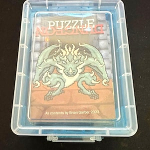 Jeu de cartes Puzzle Dungeon Solitaire Deck d'introduction dans une trousse de voyage