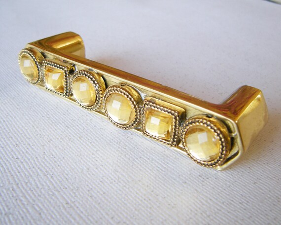 Topaz Jeweled Drawer Or Cabinet Pull Etsy