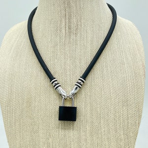 The Bio Collection! Rubber Cord Collar in Black, Day Collar, Soft and comfortable collar, waterproof Collar, 24/7 collar