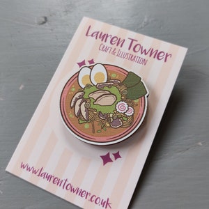 Pin de madera para fideos ramen, duradero, kawaii, fideos, vibrante, accesorio de comida japonesa