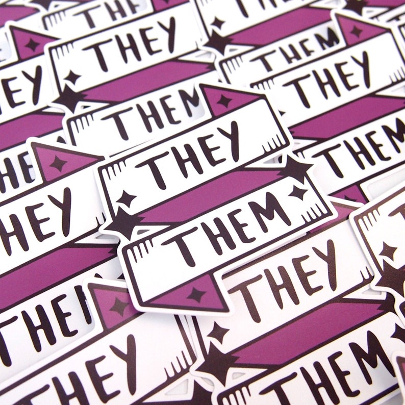 They / Them / Non-binary / Gender Neutral Gender Pronoun - Etsy UK