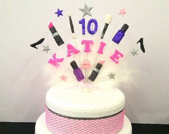 Feather Personalised Birthday Cake Topper any name and age beads Shoe Handbag Feather Personalised Birthday Cake Topper any name and age beads Shoe Handbag