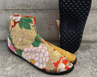 Bottines japonaises OBI T37, Tabi Chaussures japonaises plates pour Hallux valgus, orteils séparés, Jikatabi