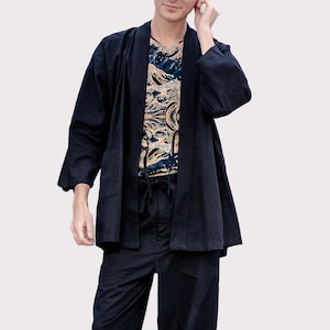 Colorful cotton unisex Samue, Japanese monk costume, Zen clothing,