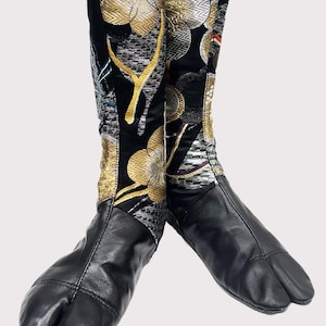 Japanese Obi brocade Tabi boots - size 37