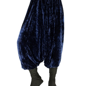 silk velvet saroual, original unisex shiny pants