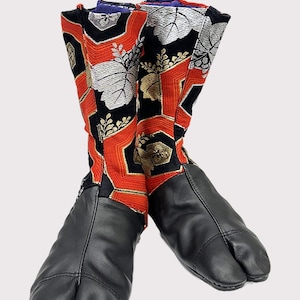Japanese Obi brocade Tabi boots - size 43