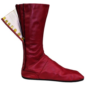 Japanese tabi boots in soft leather, very comfortable, very light, halux valgus correction, barefoot sensation, and avant garde image 7