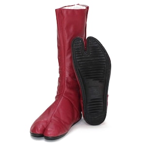Japanese tabi boots in soft leather, very comfortable, very light, halux valgus correction, barefoot sensation, and avant garde image 10
