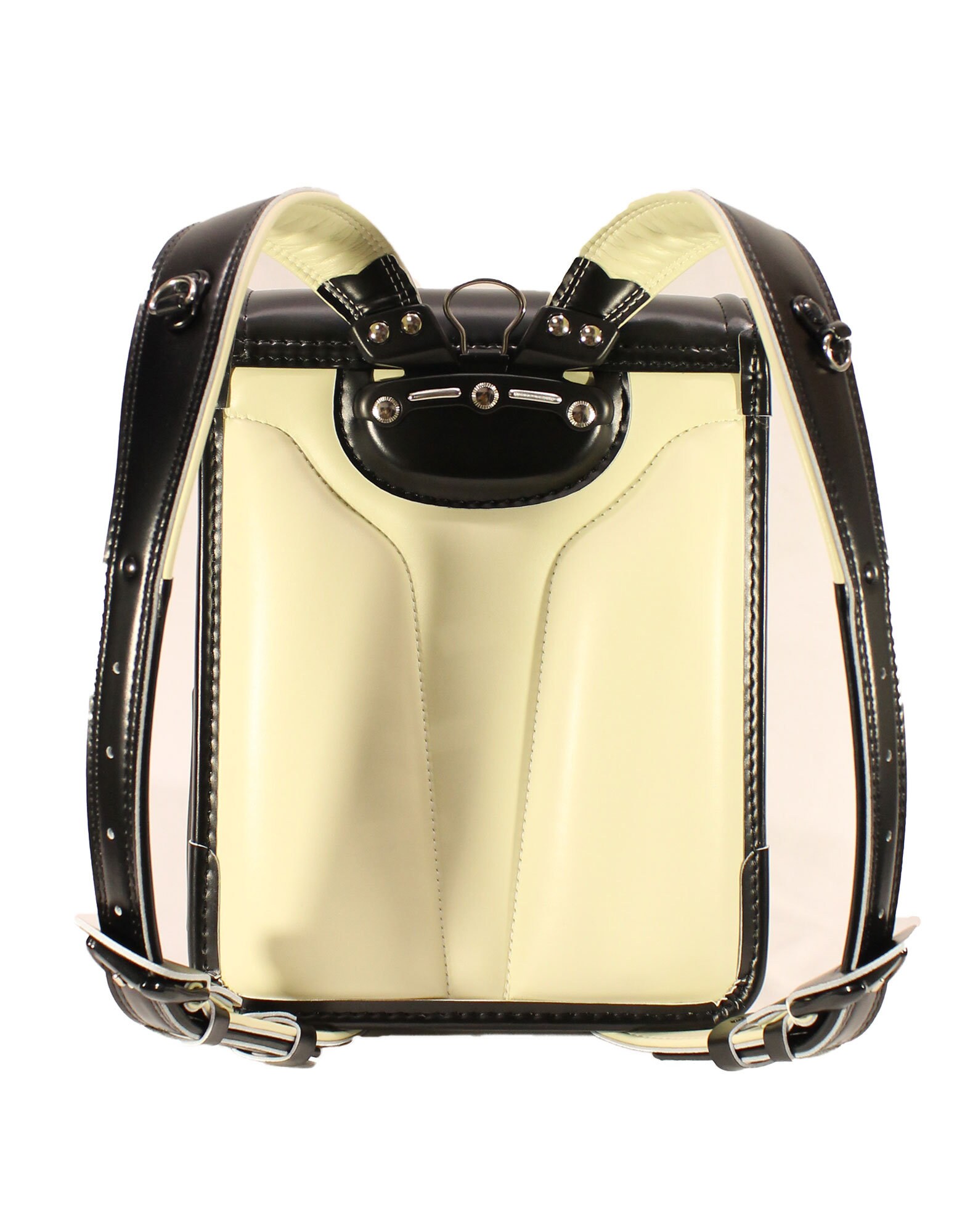 Japanese school backpack Randoseru faux leather black Etsy