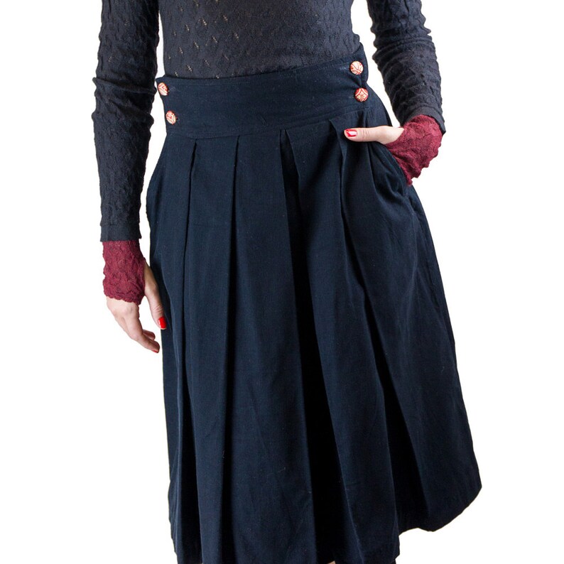 Hakama skirt japanese skirt large pleats skirt samurai Etsy