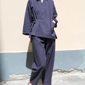 Colorful Cotton Unisex Samue Japanese Monk Costume Zen | Etsy