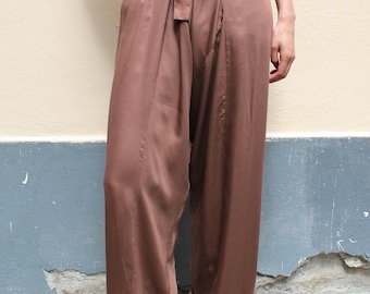 Pantalon sarouel satiné