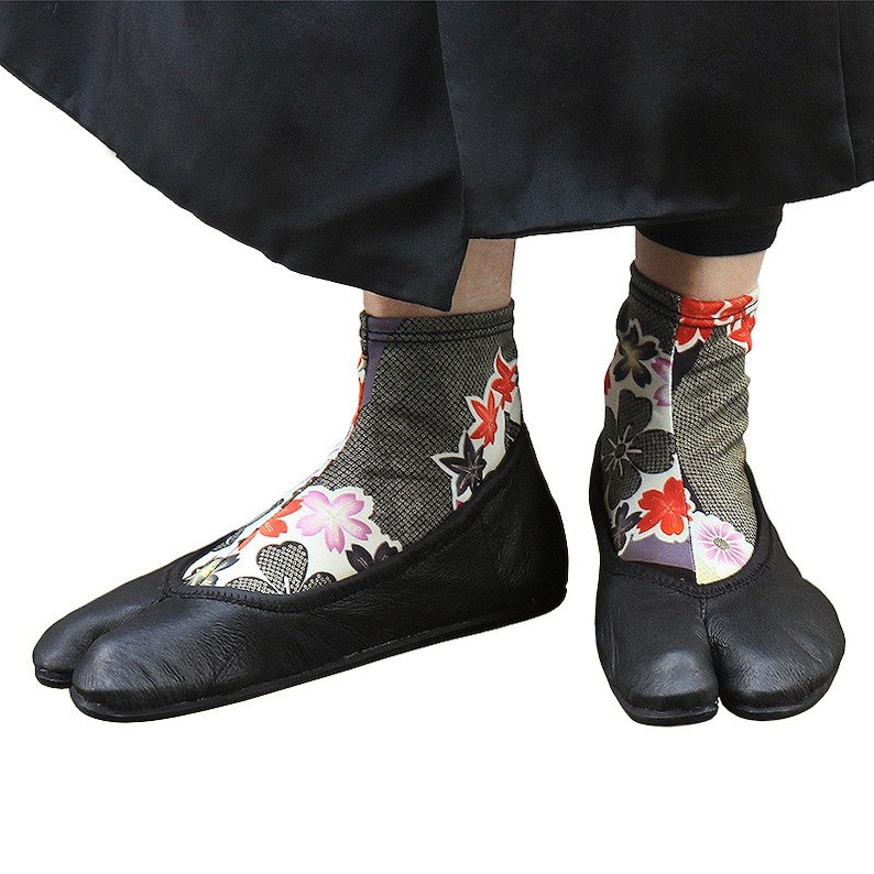 Japanese leather tabi ballerina very comfortable | Etsy