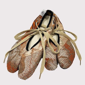Tabi ballerinas 43 in Japanese Obi brocade - size 43FR