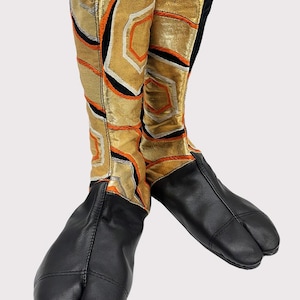Japanese Obi brocade Tabi boots - size 42
