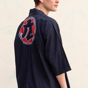 Happi Vintage, traditionell japansk jacka med raka ärmar bild 6