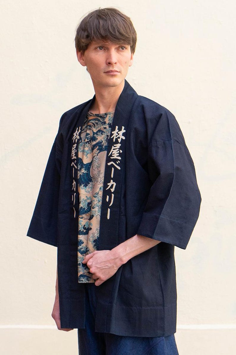 Happi Vintage, traditionell japansk jacka med raka ärmar Hayashiya