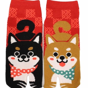 Japanese Tabi socks, toe-separated socks, Size 36-39 (23-25cm)