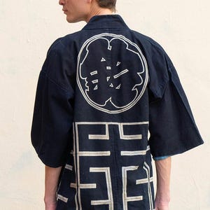 Happi Vintage, traditionell japansk jacka med raka ärmar bild 14