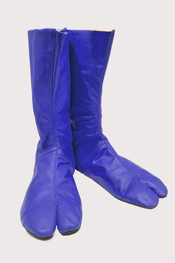 Japanese Tabi Boots in Soft Leather, Very Comfortable, Very Light
