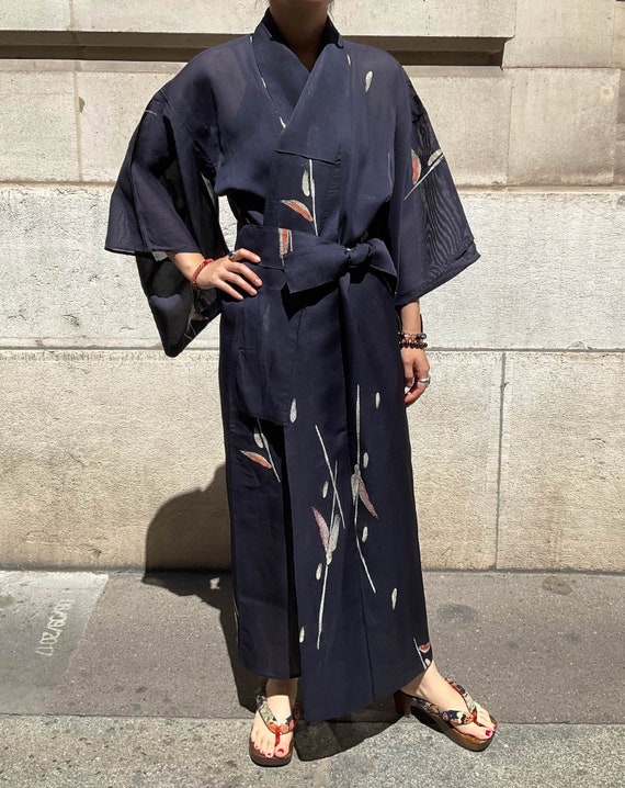 Turbulentie Kreek Altaar Buy Belted Kimono in Silk Voile Transparent Summer Kimono With a Online in  India - Etsy