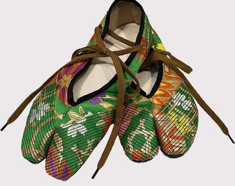 Bailarinas Tabi de brocado Obi japonés