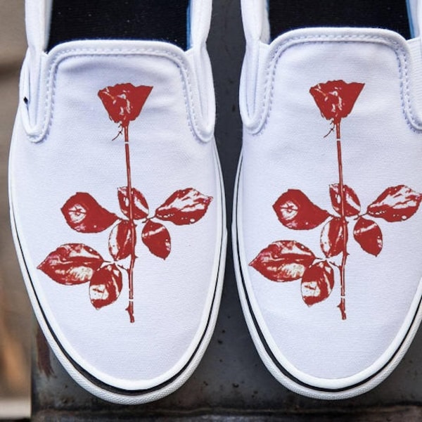 Depeche Mode Violator Vans zapatos pintados a mano - Zapatos Vans pintados a mano