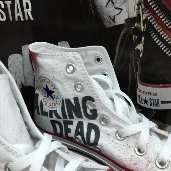 Converse The Walking Dead dipinte a mano - Etsy España