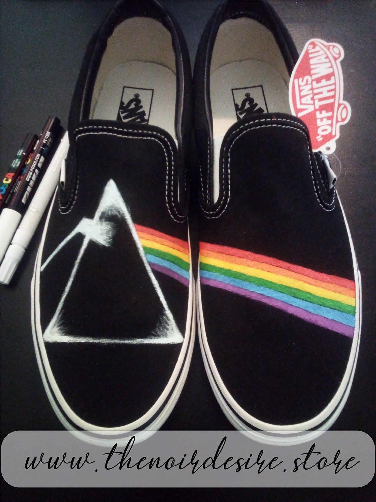 pink floyd custom vans